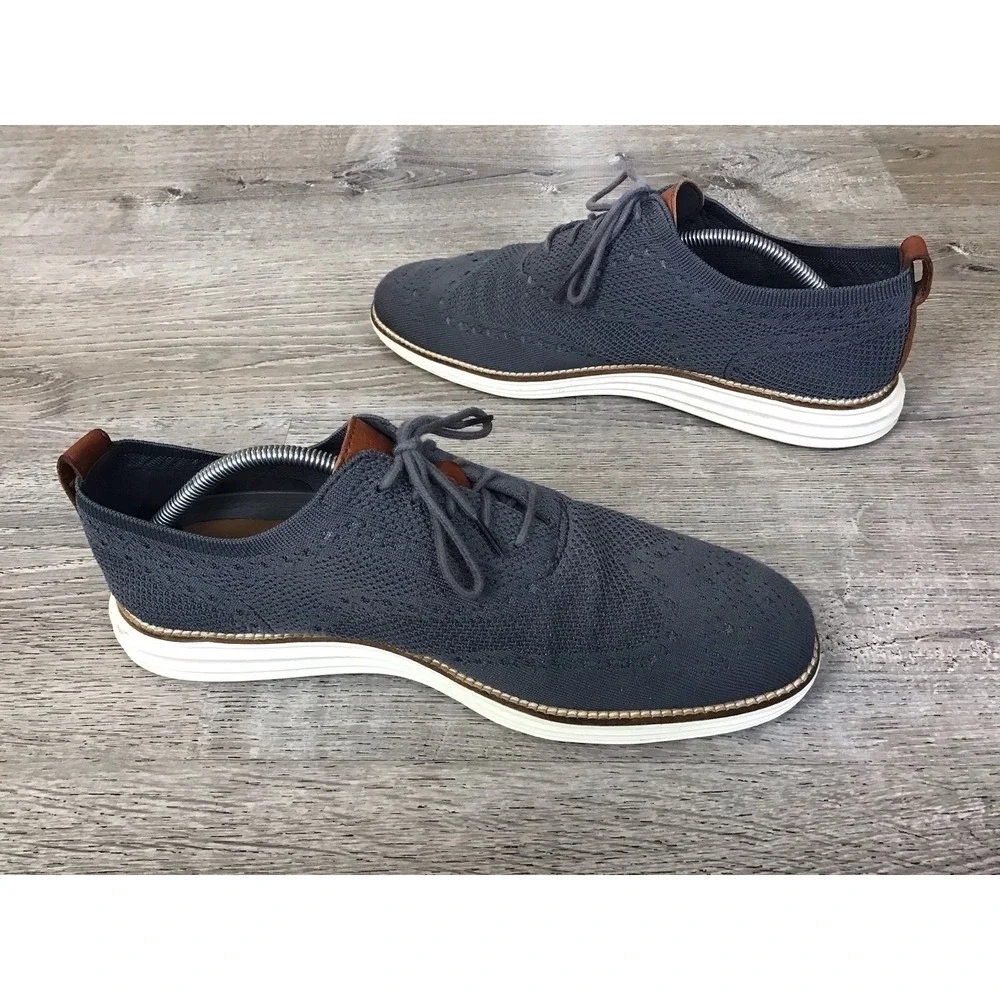 Cole Haan Men's Size 11 M OriginalGrand Wingtip Oxford Magnet Shoes C27961